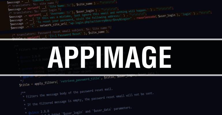 "AppImage" spelled out in front of code