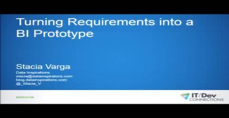 Turning Requirements Into a BI Prototype