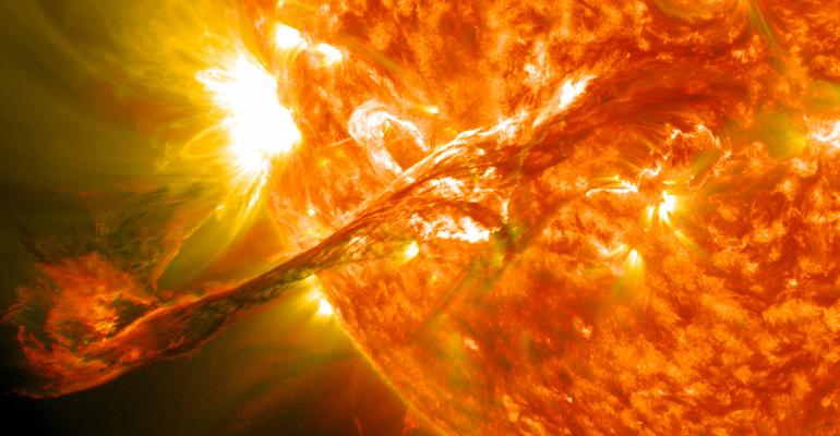 closeup image of the sun