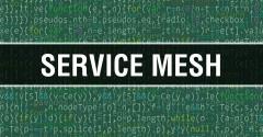 "Service Mesh" written on top of programming code