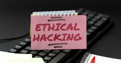 sign displaying ethical hacking