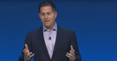 Michael Dell giving the Dell Technologies World 2023 keynote